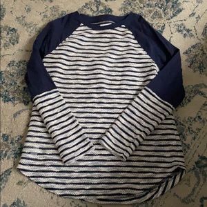 Lou & Grey Navy/White Stripe Top